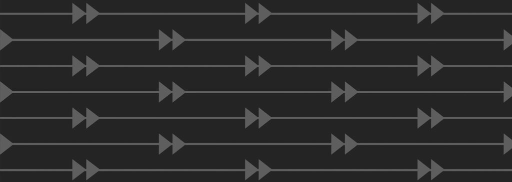 A black patterned background with gray arrows.