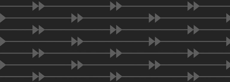 A black patterned background with gray arrows.