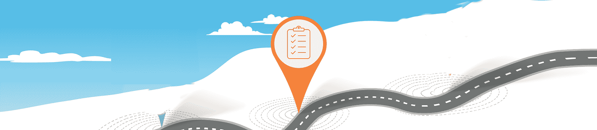 A roadmap showing the explore icon